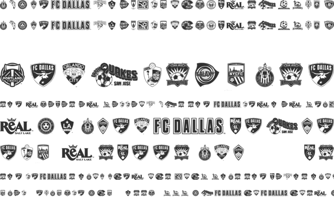 MLS WEST font preview