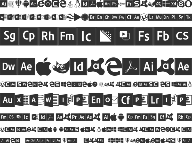 Font Logos Programs font preview