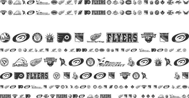 NHL EAST font preview