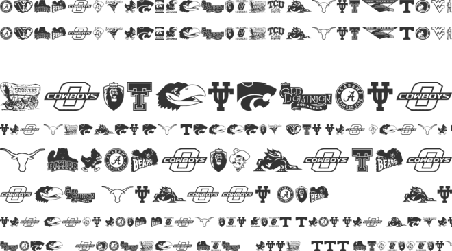 Big-12 font preview