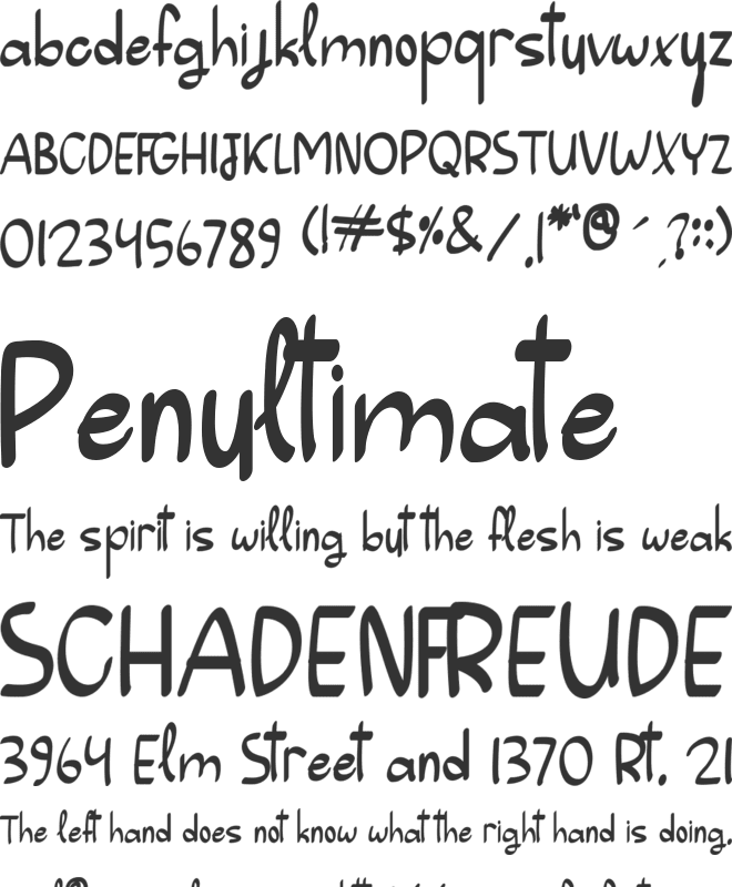 Summer Festival font preview