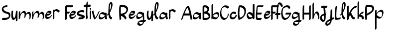 Summer Festival Regular font