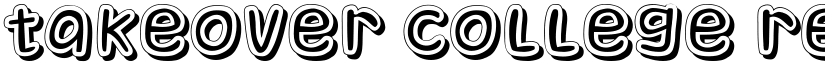 Takeover College Regular font