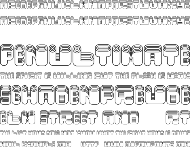 Bathos font preview