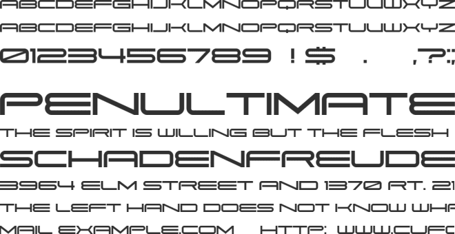 Pitviper Extended font preview
