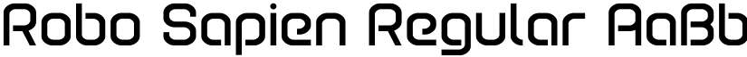 Robo Sapien Regular font