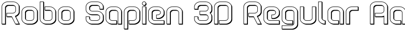 Robo Sapien 3D Regular font