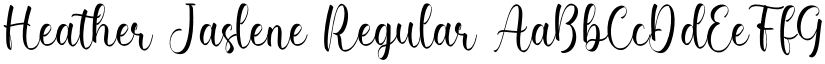 Heather Jaslene Regular font