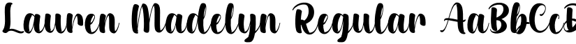 Lauren Madelyn Regular font