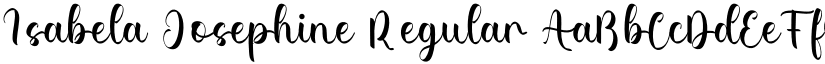 Isabela Josephine Regular font