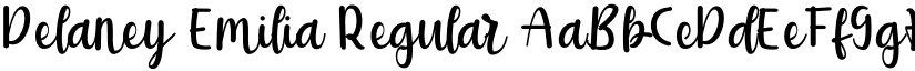 Delaney Emilia Regular font