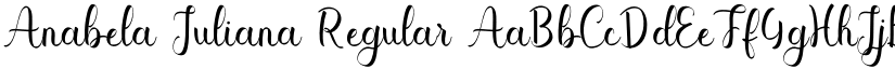 Anabela Juliana Regular font