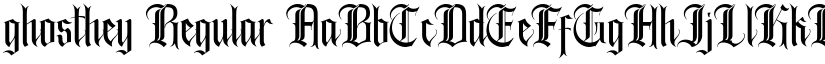ghosthey Regular font