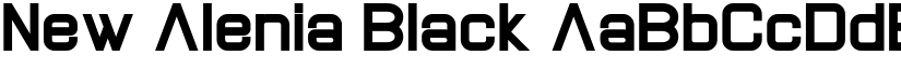 New Alenia Black font