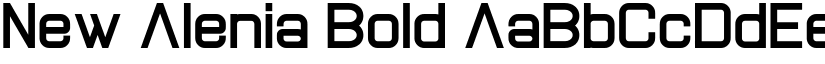New Alenia Bold font