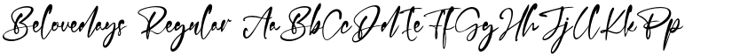 Belovedays Regular font