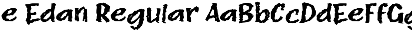 e Edan Regular font