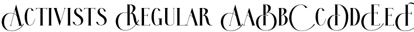 Activists Regular font