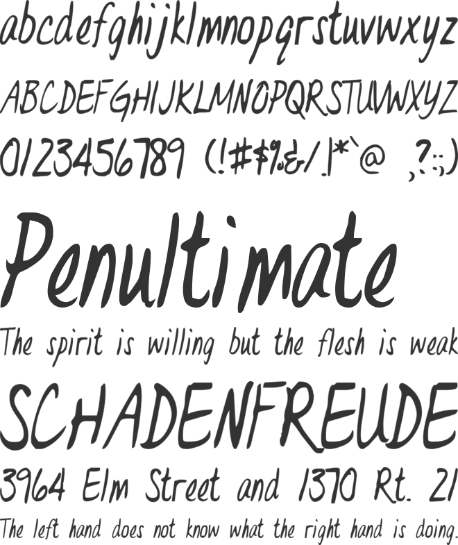 DR. Eve L font preview