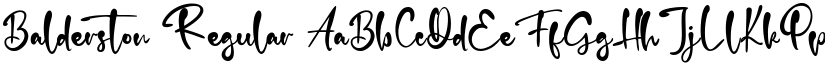 Balderston Regular font