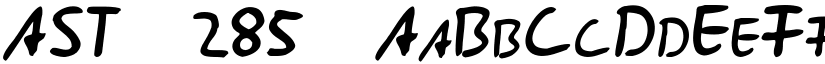 AST285 font download