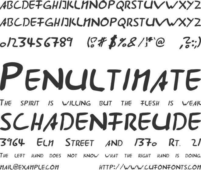 AST285 font preview