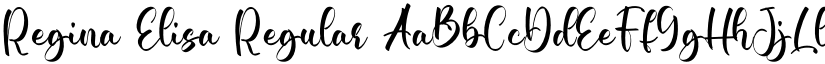Regina Elisa Regular font