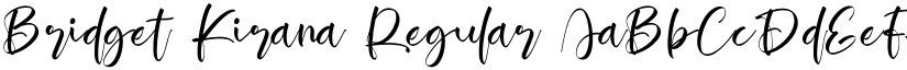 Bridget Kirana Regular font