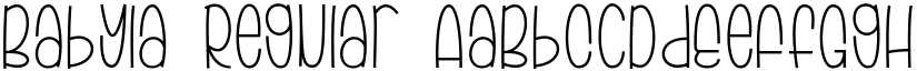 Babyla Regular font