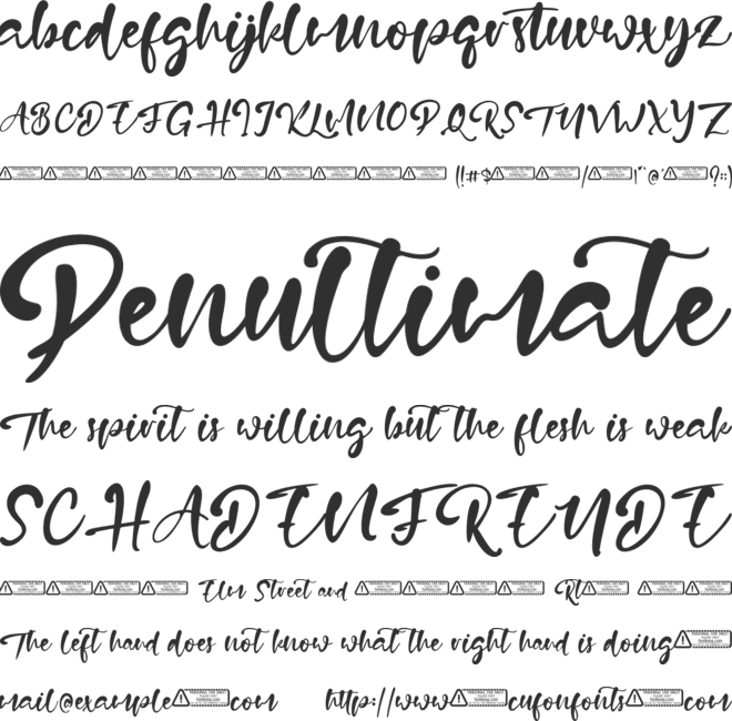 Dundleson font preview