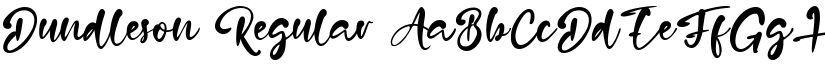 Dundleson font download