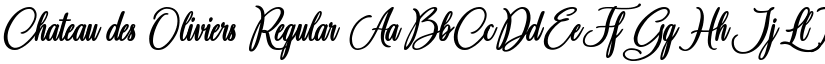 Chateau des Oliviers Regular font