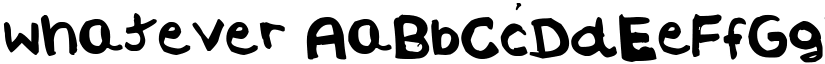 whatever font