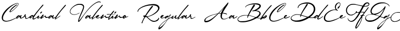 Cardinal Valentino Regular font