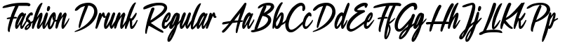 Fashion Drunk Regular font