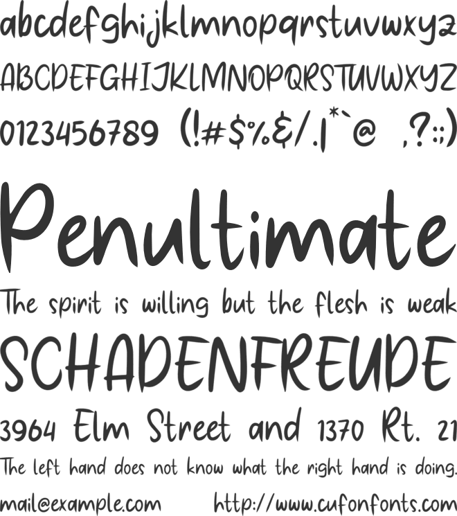 Kick Haters font preview