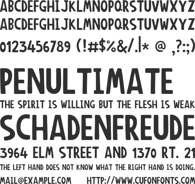 Anonim Round font preview