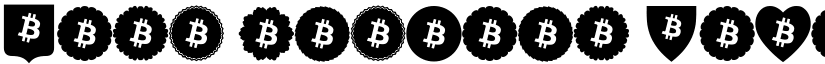 Font Bitcoin Color Regular font