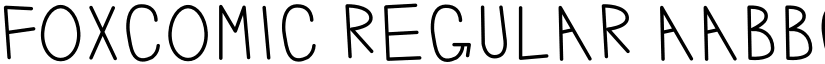 Foxcomic Regular font