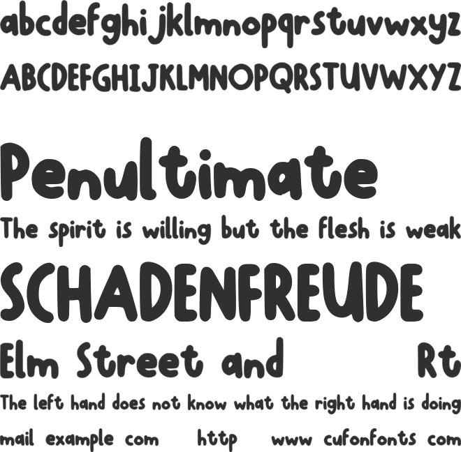 Fluffy Gichi font preview