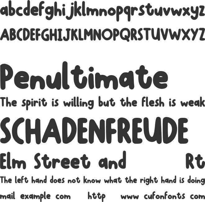 Fluffy Gichi font preview