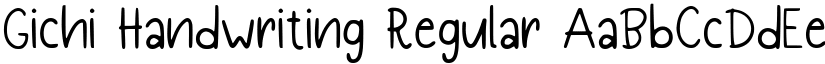 Gichi Handwriting Regular font