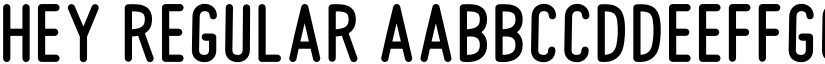 Hey Regular font