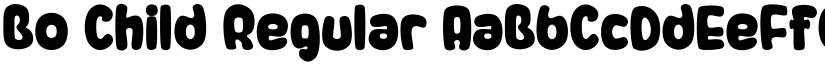 Bo Child Regular font
