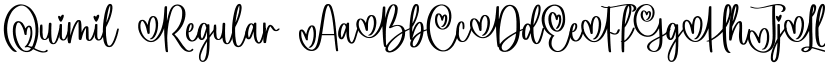 Quimil Regular font