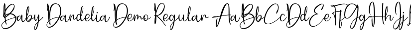 Baby Dandelia Demo Regular font