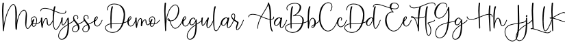 Montysse Demo Regular font