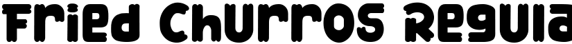 Fried Churros Regular font