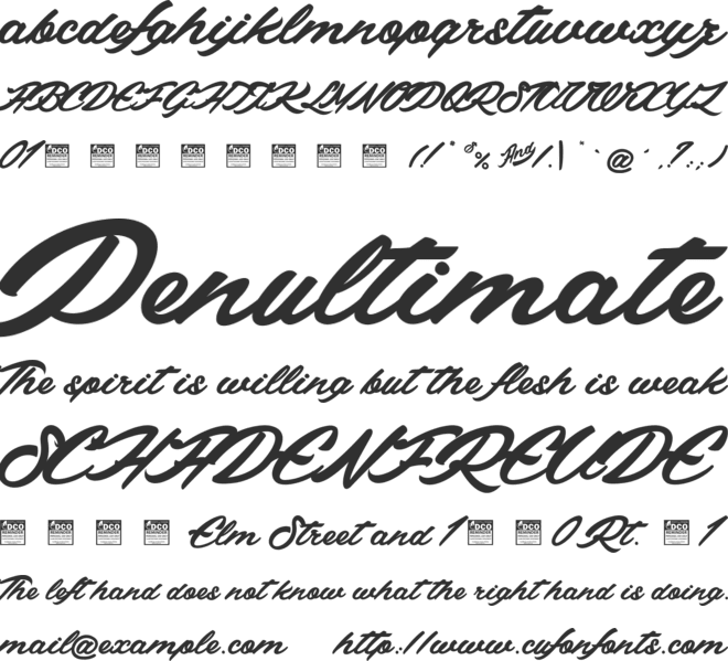 Standards_PersonalUseOnly font preview