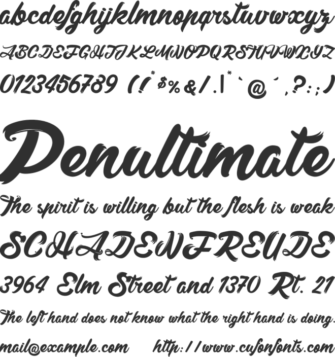 MacLemon_PersonalUseOnly font preview